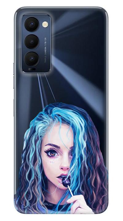 MaviliKız Desenli Cep Telefonu Kılıfı