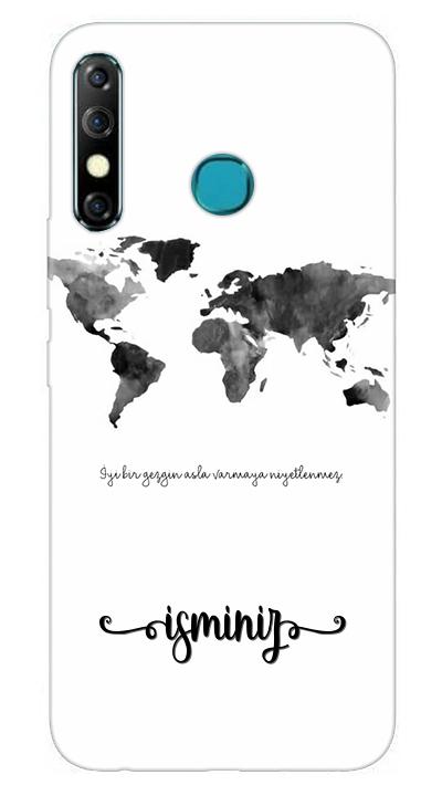 Harita Desenli Cep Telefonu Kılıfı