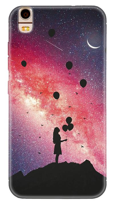 Galaxykız Desenli Cep Telefonu Kılıfı